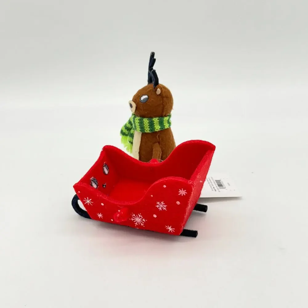 2024 Target Wondershop Duo Reindeer And Red Sleigh Christmas Winter NEW
